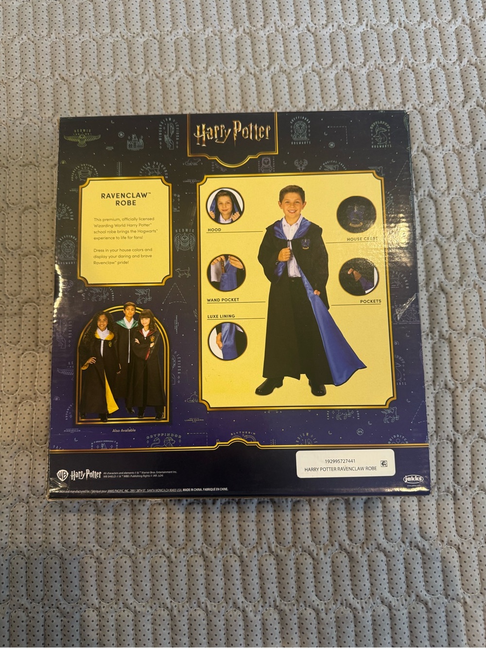 Official Harry Potter Ravenclaw Robe Costume for Kids - Picture 4 of 9